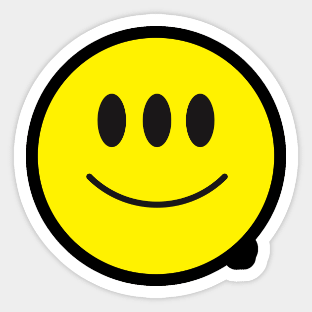 SMILEY FACE Sticker by toddgoldmanart